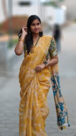 Linen Jute cotton sarees - Image 3