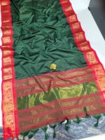 MEENAKSHI: Authentic mahwswari Checks silk Sarees - Image 2