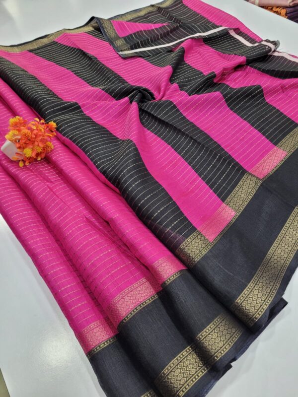 Premium Mysore Crepe Silk Sarees with Rettapetta border