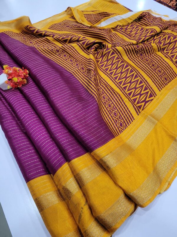 Premium Mysore Crepe Silk Sarees with Rettapetta border