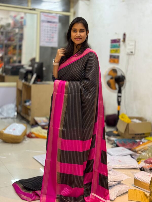 Premium Mysore Crepe Silk Sarees with Rettapetta border