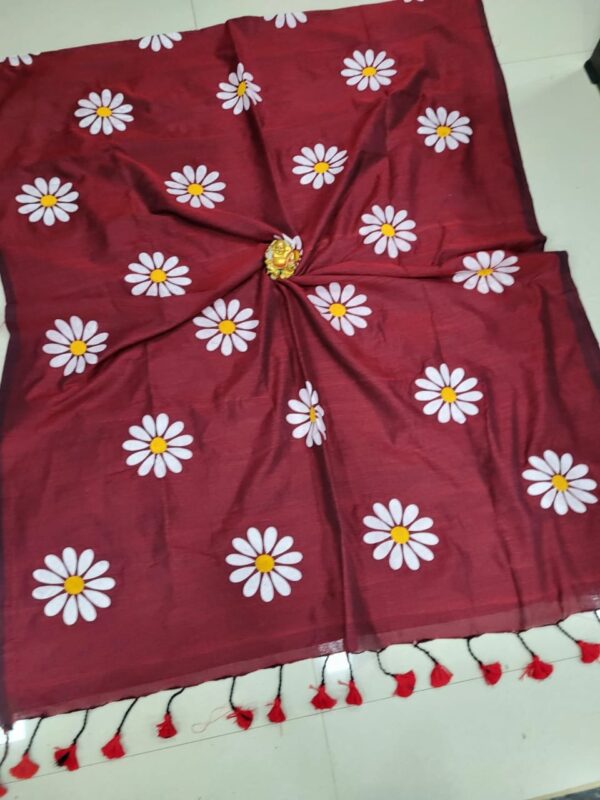 Sun Flower Khadi Cotton Sarees