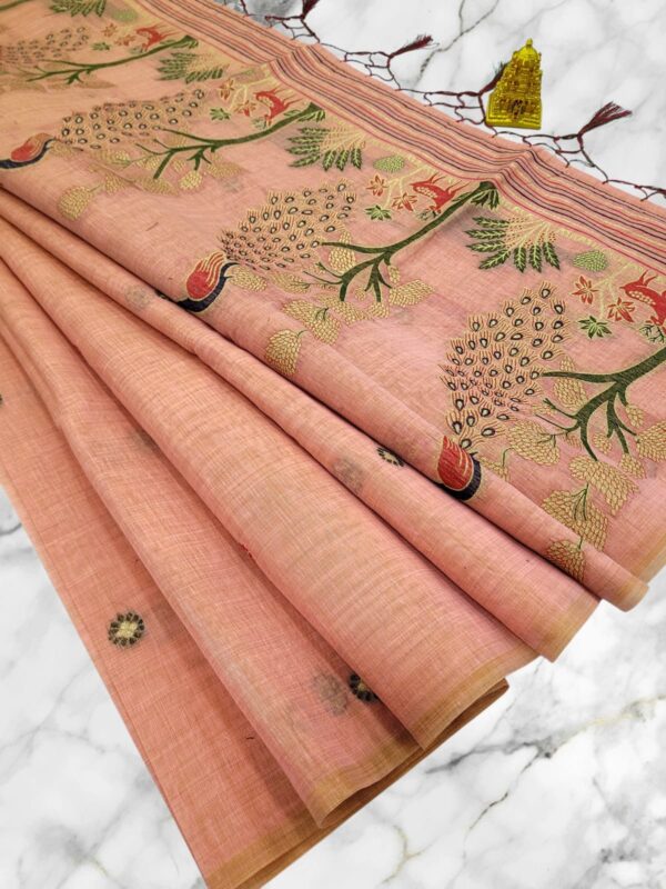 Premium Munga Cotton with Jamdani Work