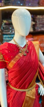 Handloom Mangalagiri silk Saree - Image 3