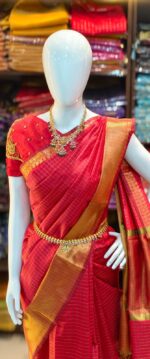 Handloom Mangalagiri silk Saree - Image 4