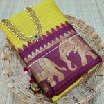 MEENAKSHI: Authentic mahwswari Checks silk Sarees