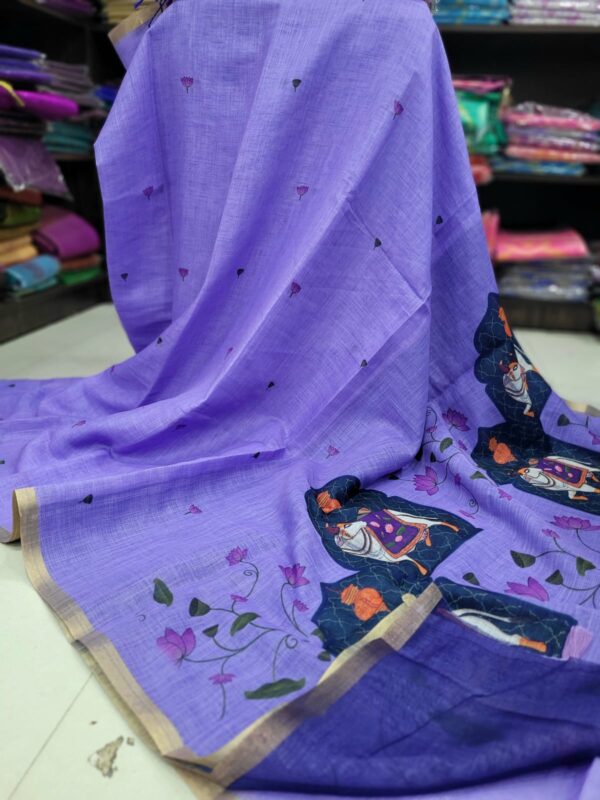 Linen Jute cotton sarees