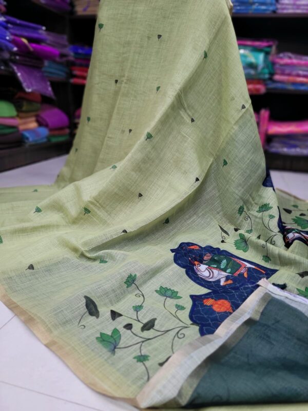 Linen Jute cotton sarees