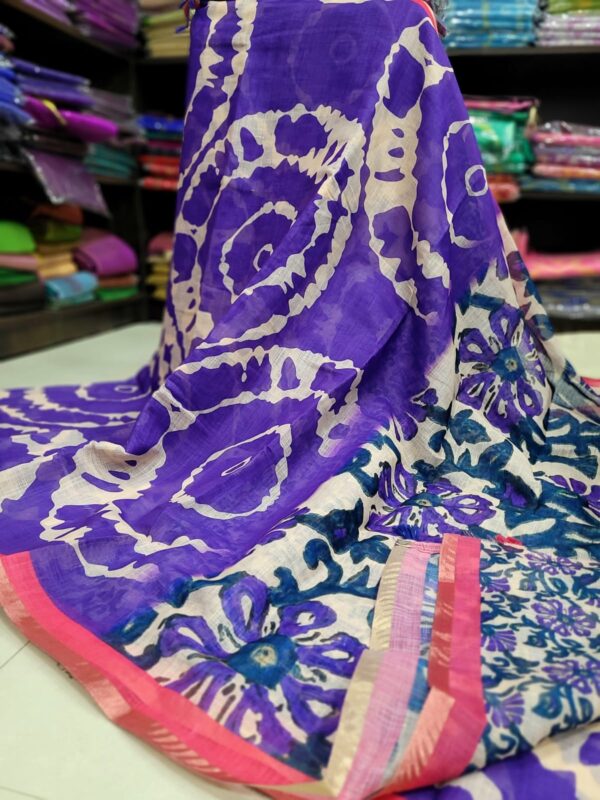 Linen Jute cotton sarees