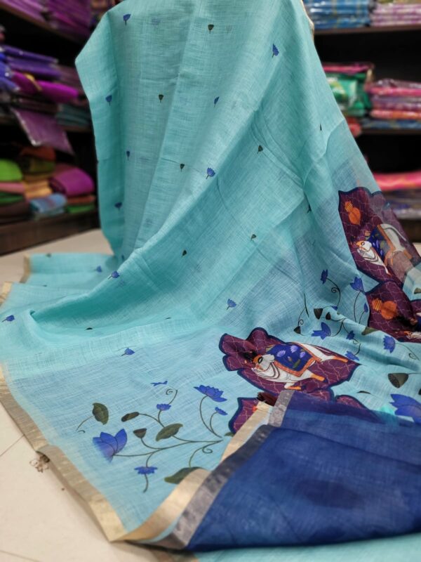 Linen Jute cotton sarees
