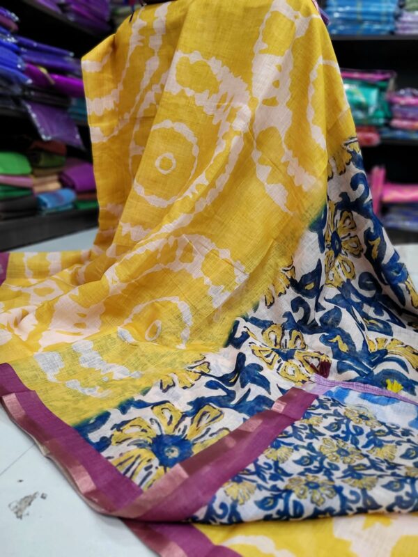 Linen Jute cotton sarees