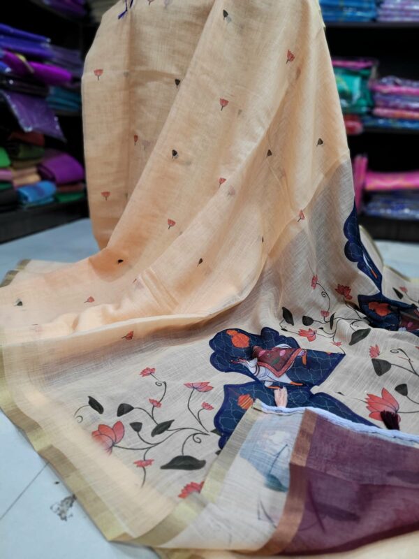 Linen Jute cotton sarees