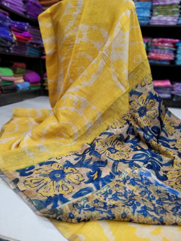 Linen Jute cotton sarees