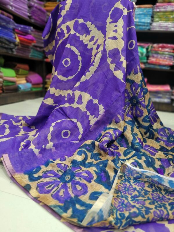 Linen Jute cotton sarees