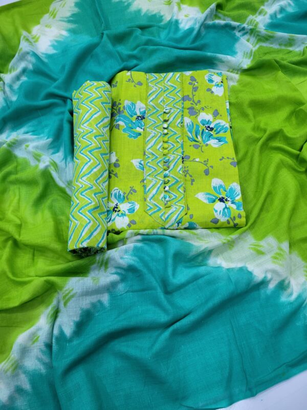 Branded Cotton Salwar Materials (Unstitched 3pcs)