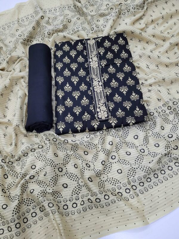 Branded Cotton Salwar Materials (Unstitched 3pcs)
