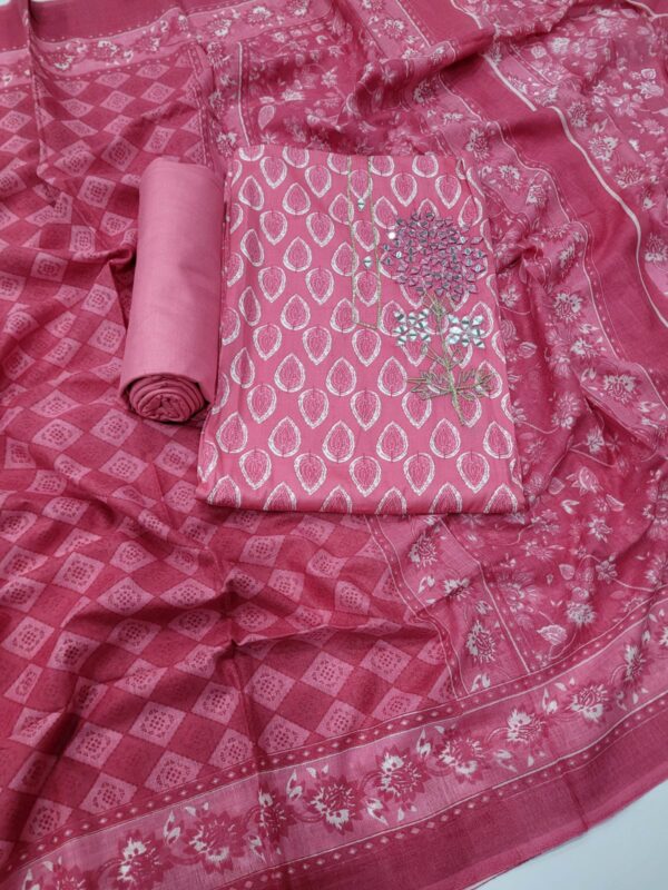 Branded Cotton Salwar Materials (Unstitched 3pcs)