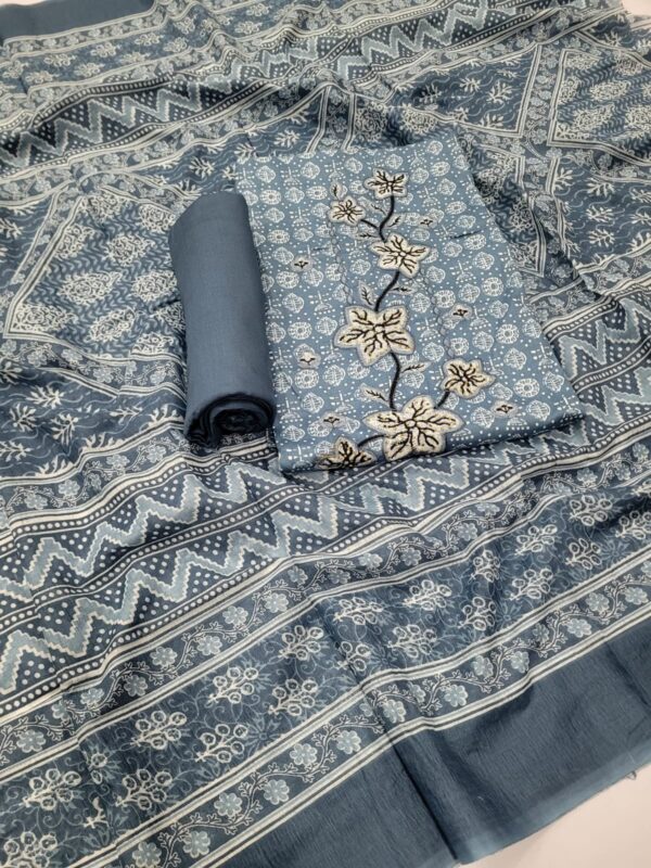 Branded Cotton Salwar Materials (Unstitched 3pcs)