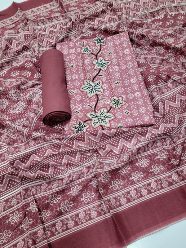 Branded Cotton Salwar Materials (Unstitched 3pcs)