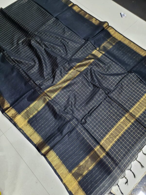 Premium Uppada Checks Cotton Silk Sarees