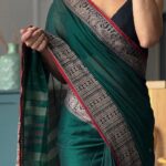 Authentic Narayanpet Cotton Sarees (Green)