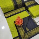 Checked Kalyani cotton saree/Lata Gadwal Paithani