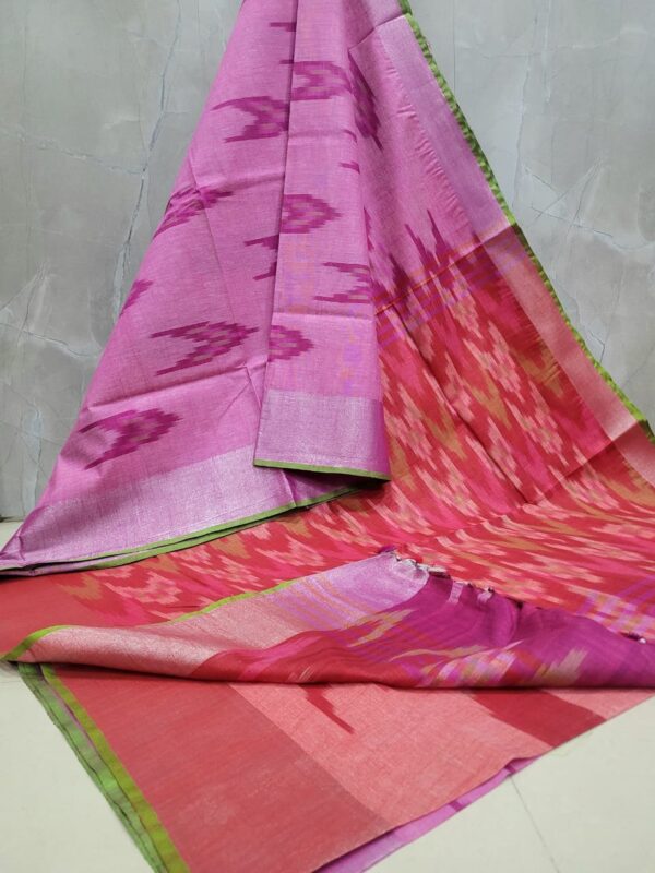 IKKAT LINEN COTTON SAREES