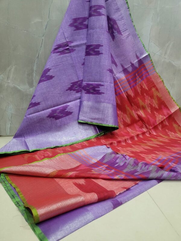 IKKAT LINEN COTTON SAREES