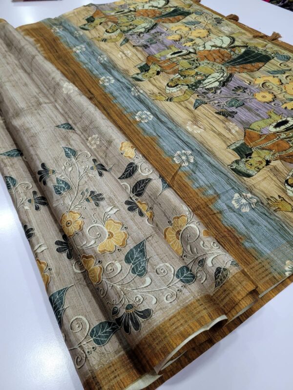 Premium Kalamkari Tussar silk