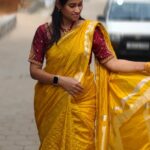 Premium Crushed silk Sarees with Zari checks