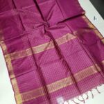 Premium Uppada Checks Cotton Silk Sarees