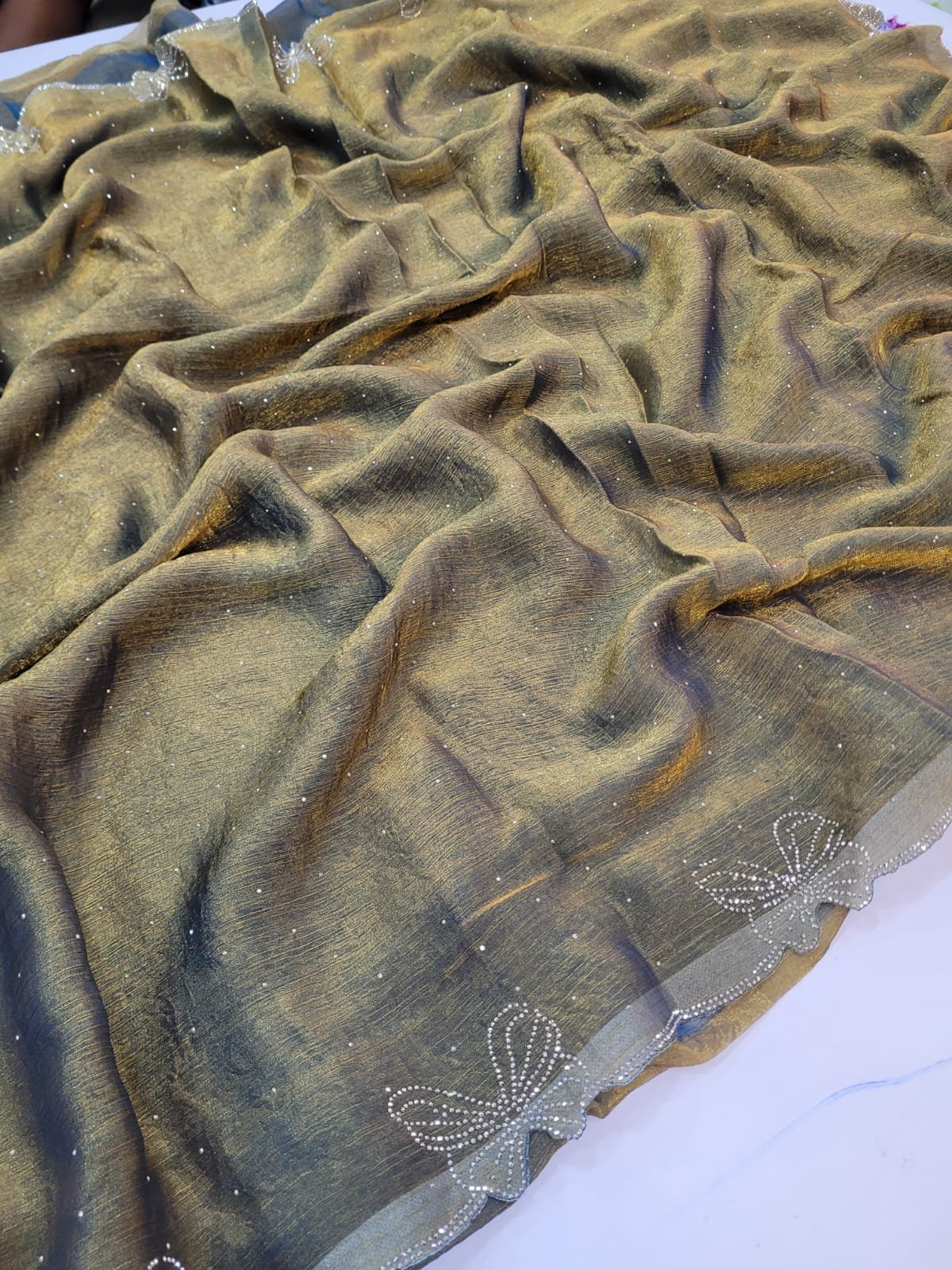 2026/01/1005167670.jpg Party Wear Butterfly Space silk Sarees - Image 1