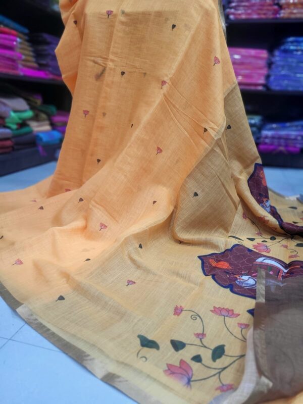 Linen Jute cotton sarees