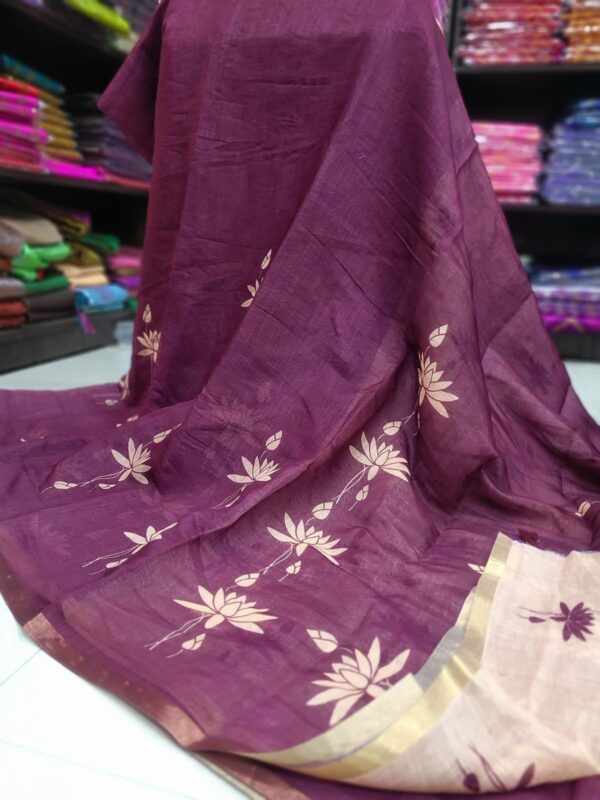 Linen Jute cotton sarees