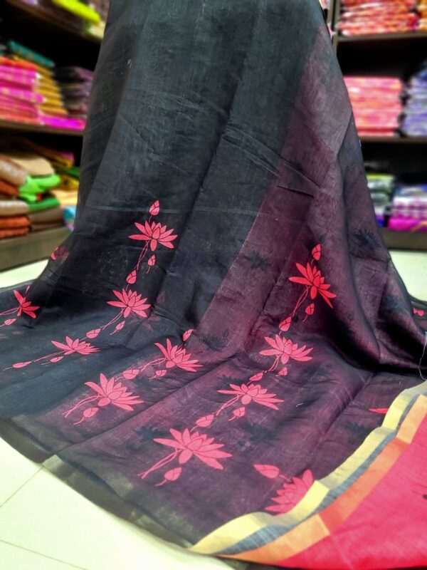 Linen Jute cotton sarees