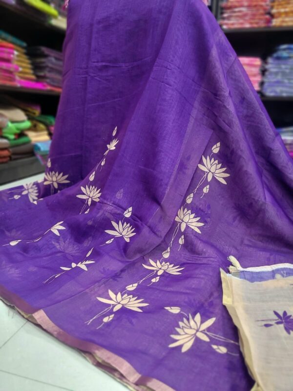 Linen Jute cotton sarees