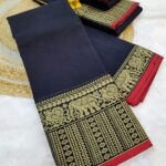 Authentic Narayanpet Cotton Sarees ( Black)