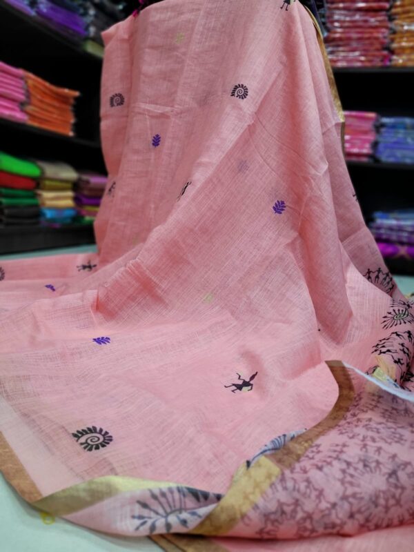 Linen Jute cotton sarees