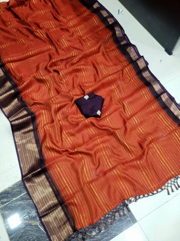 Premium Mysore crepe silk Sarees with Designer Blouse