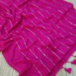 Premium Mul Cotton sarees with Sequins Work