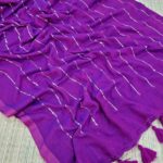 Premium Mul Cotton sarees with Sequins Work