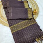 Premium Uppada Checks Cotton Silk Sarees