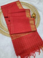 Premium Uppada Checks Cotton Silk Sarees