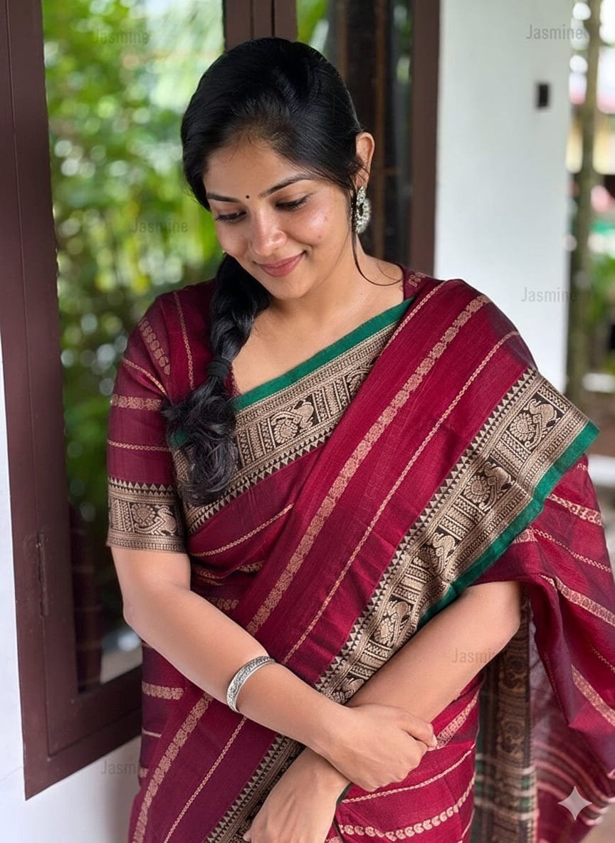 2026/01/1005178177.jpg Authentic Narayanpet Cotton Sarees - Image 1