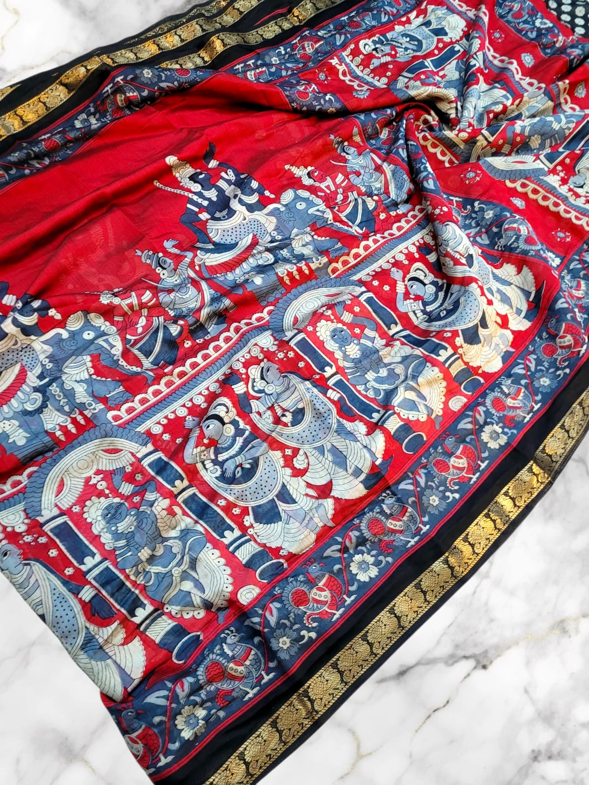 WhatsApp Image 2026-01-02 at 11.35.17 AM Elite pen kalamkari cotton Weaves - Image 1