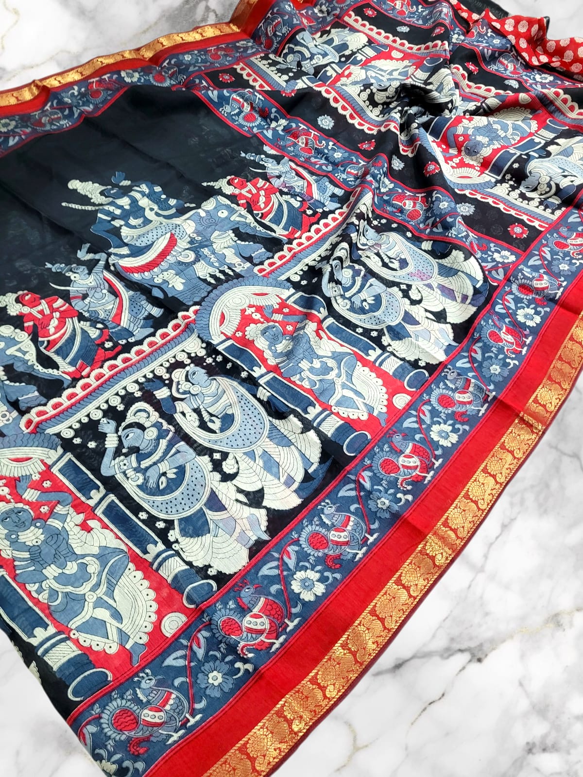 WhatsApp Image 2026-01-02 at 11.35.19 AM Elite pen kalamkari cotton Weaves - Image 1