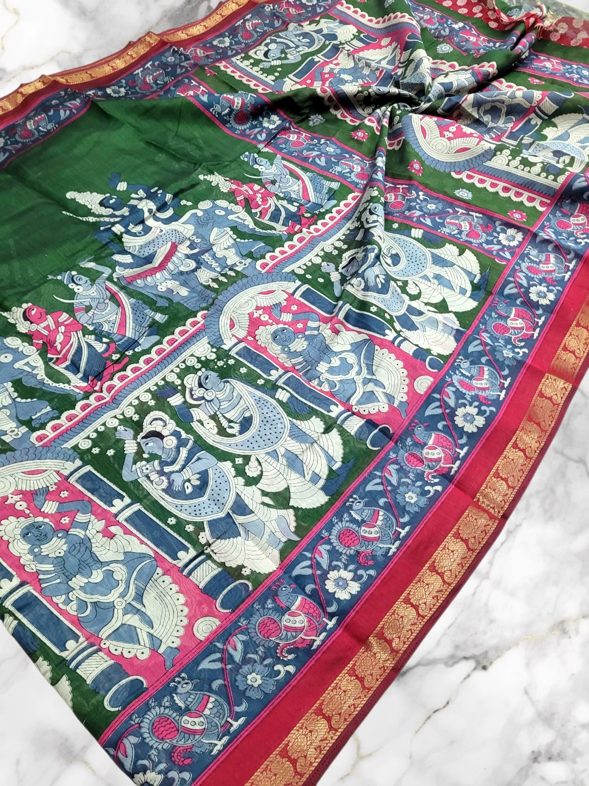 WhatsApp Image 2026-01-02 at 11.35.20 AM Elite pen kalamkari cotton Weaves - Image 1