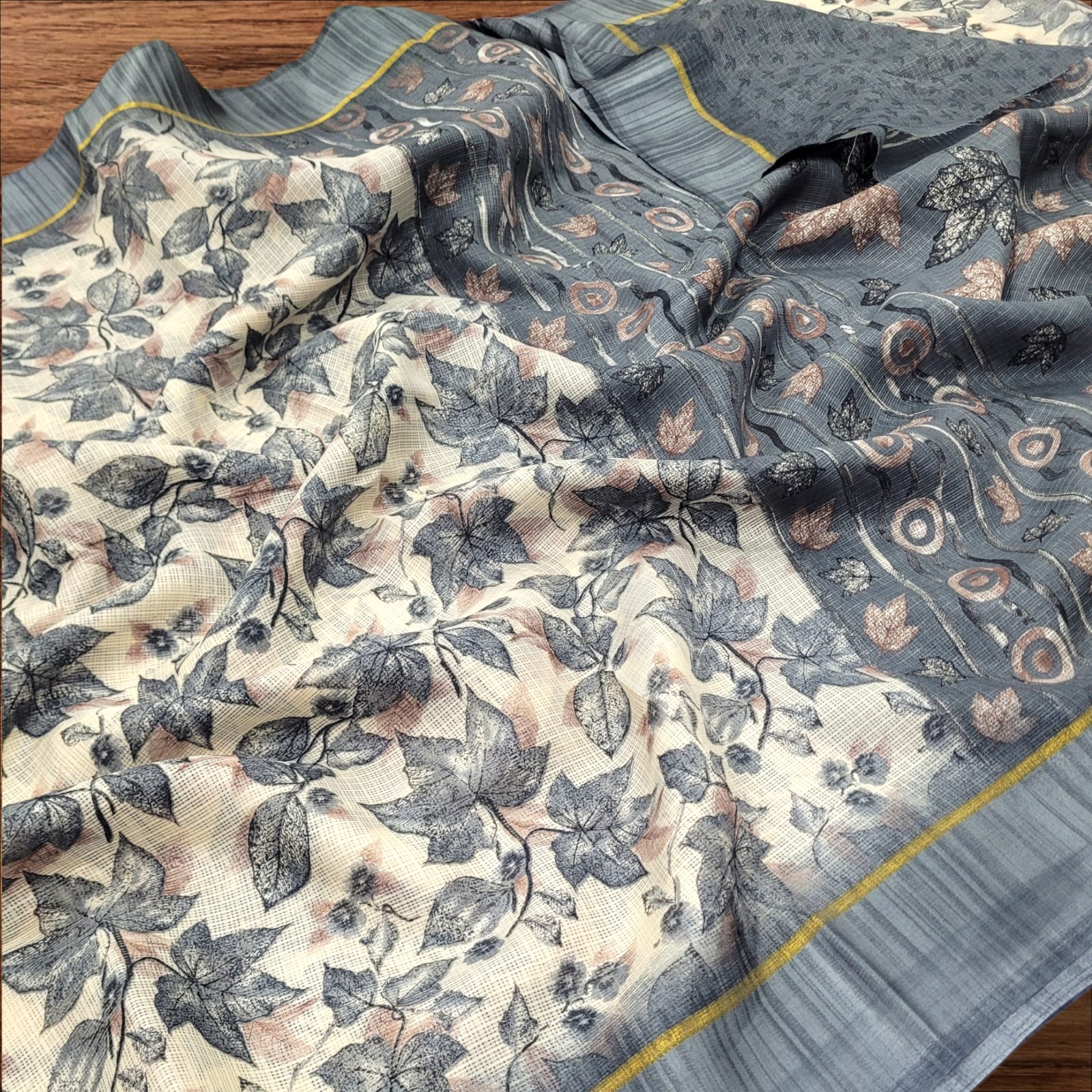 WhatsApp Image 2026-01-03 at 12.23.29 PM (1) Premium & Trendy Kota checks saree - Image 1