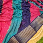 Premium Banarasi Georgette Silk Sarees