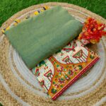 Khadi Cotton Saree+Blouse Combo